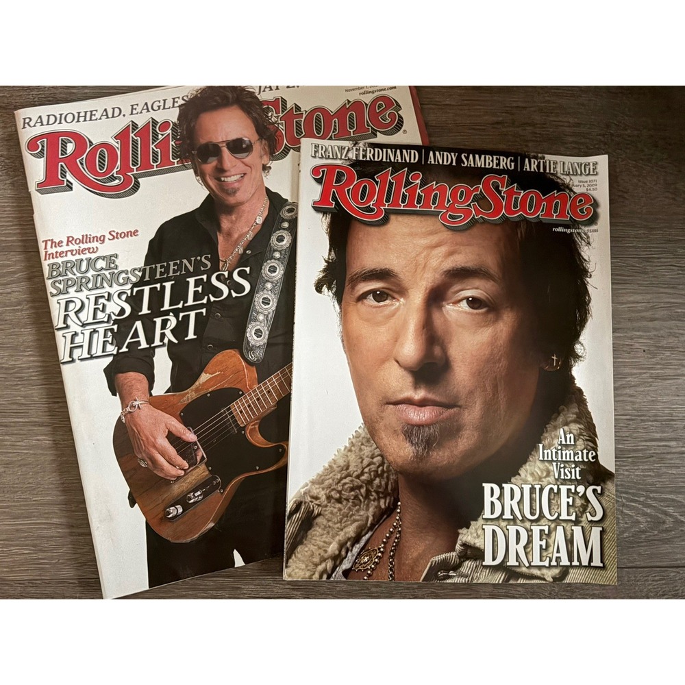 Lot of 2! Vintage Y2K Rolling Stone Issue 1071 Bruce's Dream Springsteen Music